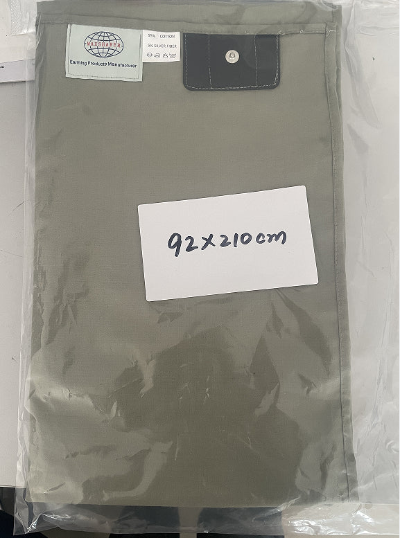 GroundBeds Luxe – Grounding Grounded Silver Fiber Antibacterial Fabric Anti-static Bed Sheet