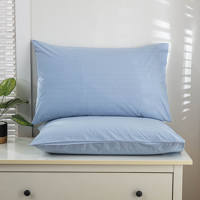 GroundBeds Luxe – Grounding Gas Pillowcase Antibacterial Silver Fiber Grade A Pure Cotton Fabric Anti-static