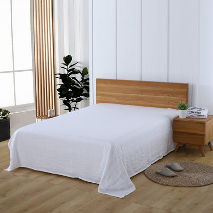 100% French Linen Sheet  – Queen Size Luxury Breathable Linen Bedding