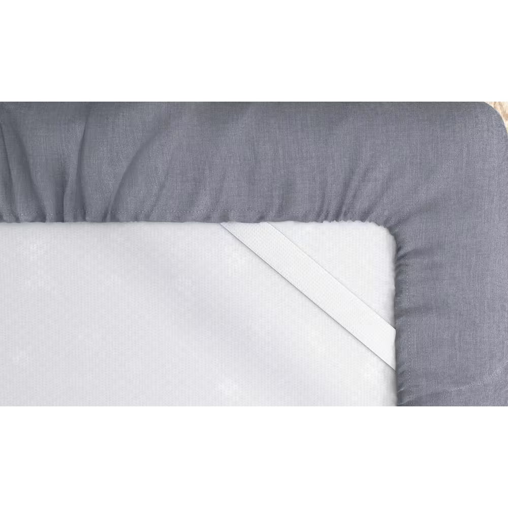 4-Piece Gray Solid Linen & Rayon from Bamboo Blend California King Deep Pocket Bed Sheet Set