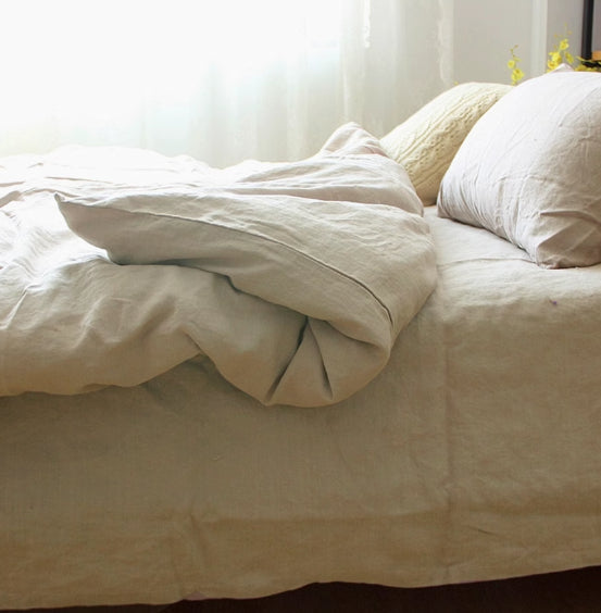 Pure Linen Quilt Cover Linen Bed Sheet