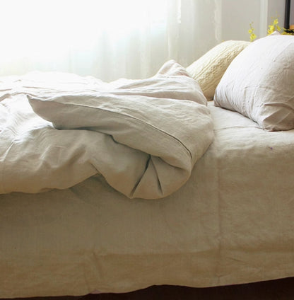 Pure Linen Quilt Cover Linen Bed Sheet