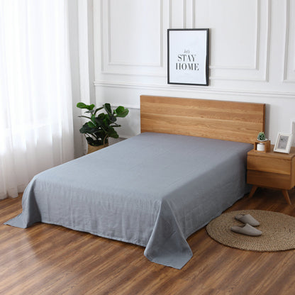 100% French Linen Sheet  – Queen Size Luxury Breathable Linen Bedding