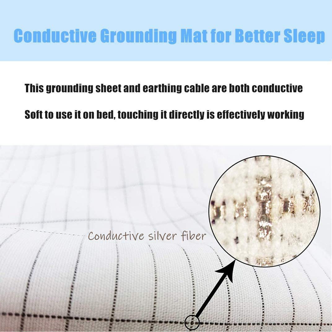 GroundBeds™ Luxe – Household Grounding Anti-Static Bed Sheet