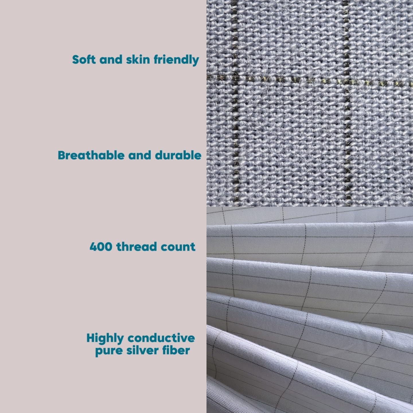 Silver Fiber Grounding Bed Sheet