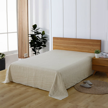 100% French Linen Sheet  – Queen Size Luxury Breathable Linen Bedding