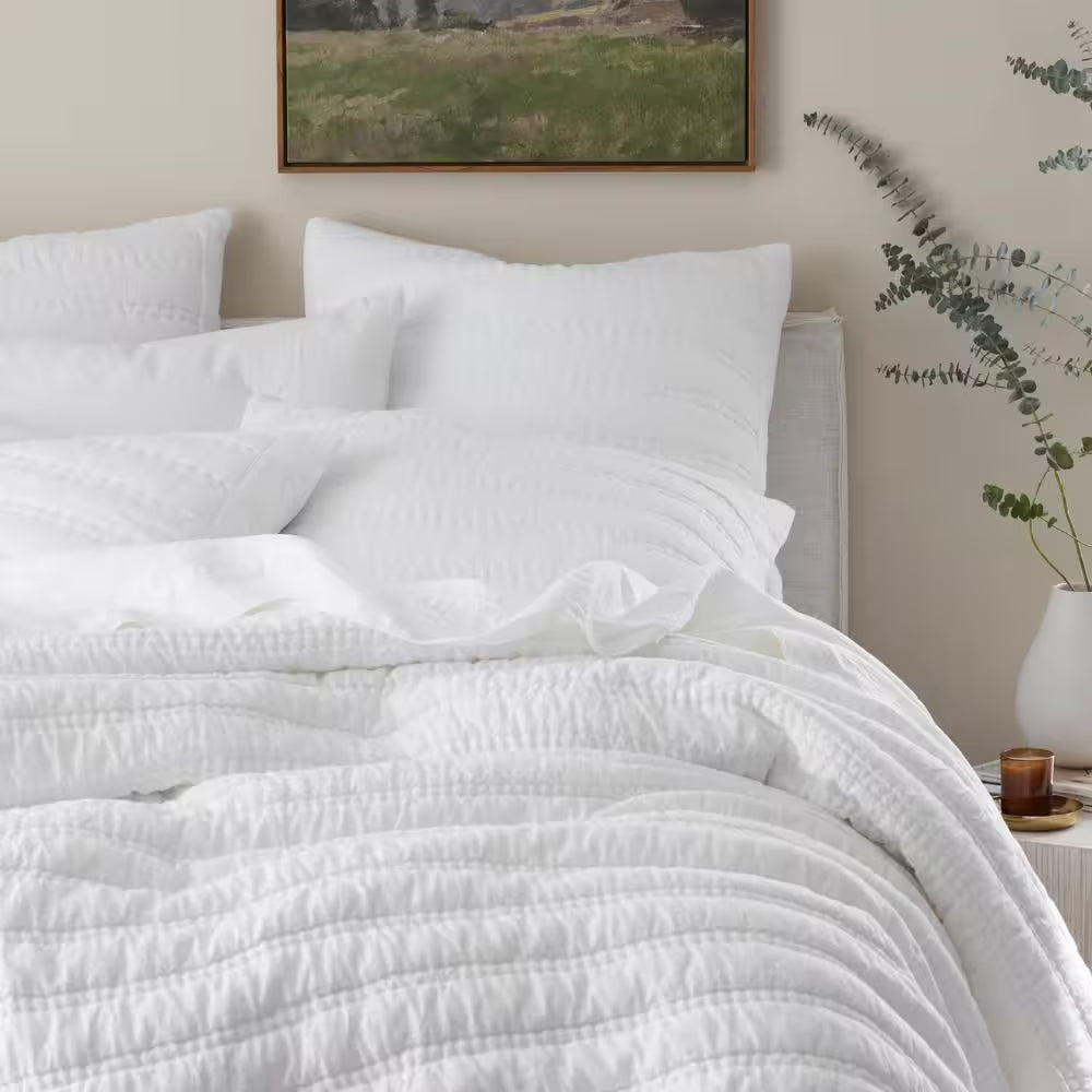Legends Hotel White Washed Linen Full/Queen Quilt