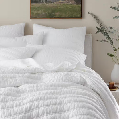 Legends Hotel White Washed Linen Full/Queen Quilt