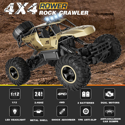 XL Large Remote Control RC Cars Big Wheel Car Monster Truck 4WD Kid Toy Electric