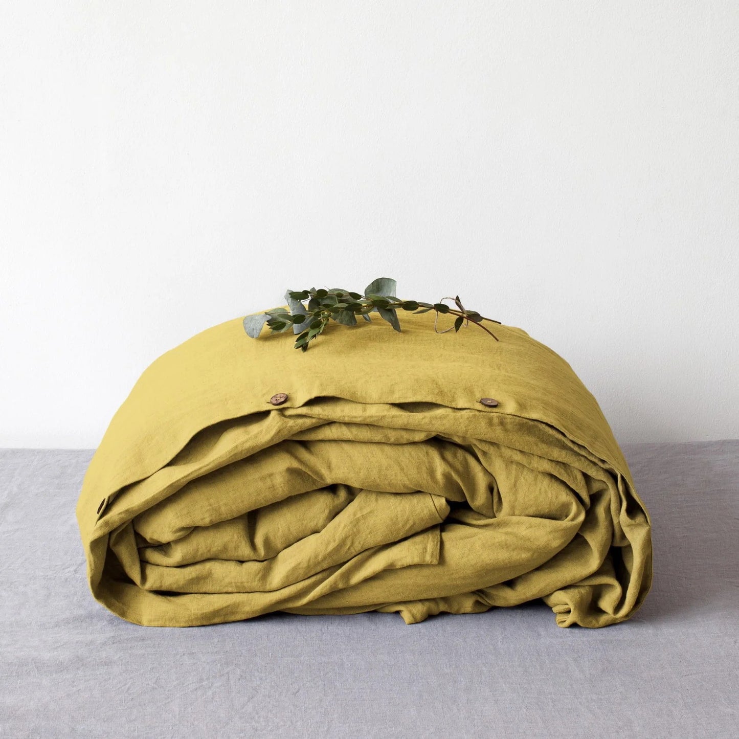 Washed Pure Linen Bed Sheet Quilt Cover Four-piece Set