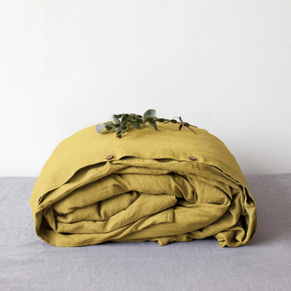 Washed Pure Linen Bed Sheet Quilt Cover Four-piece Set