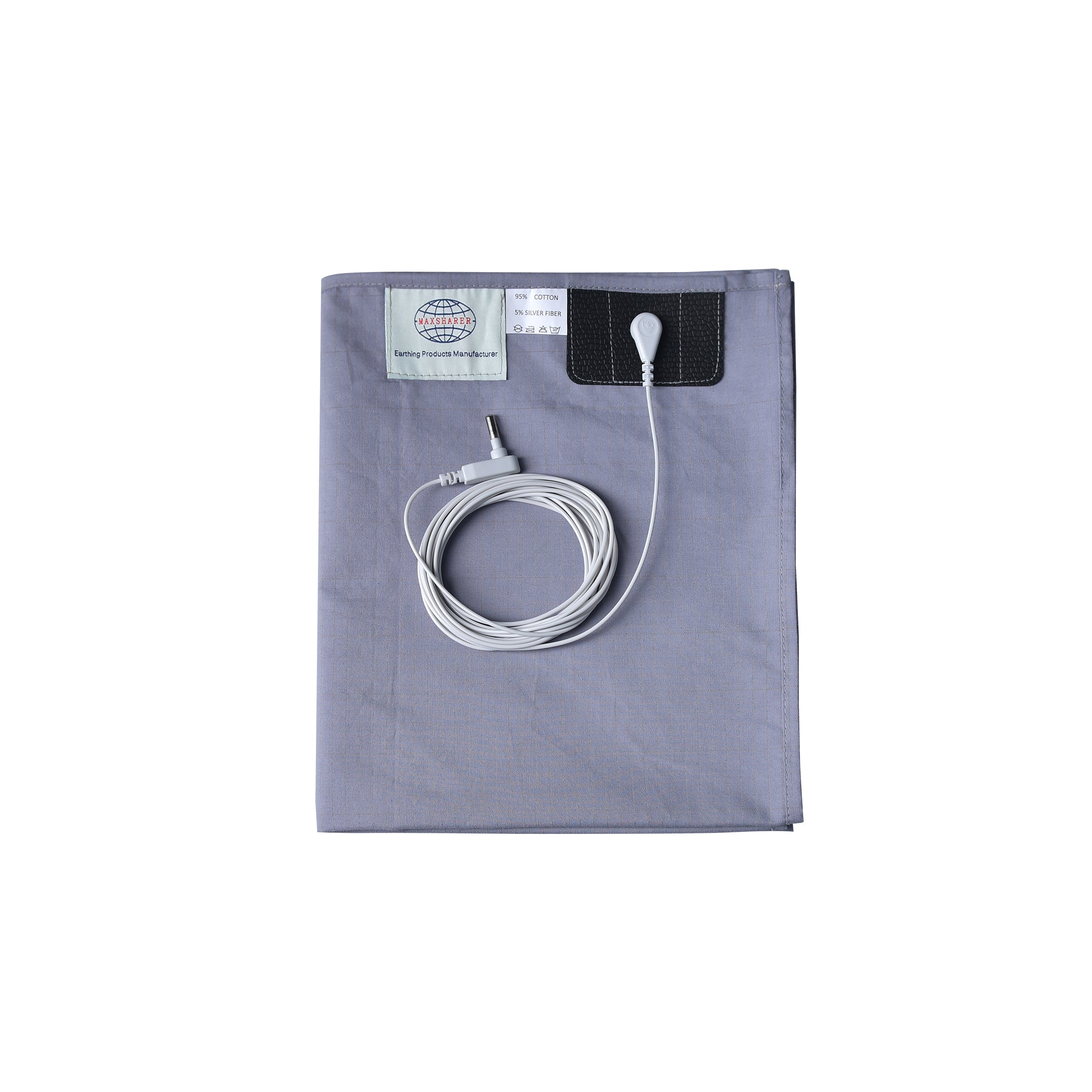 GroundBeds Luxe – Grounding Grounded Silver Fiber Antibacterial Fabric Anti-static Bed Sheet
