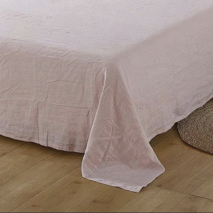 100% French Linen Sheet  – Queen Size Luxury Breathable Linen Bedding