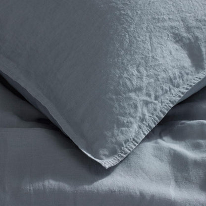 Legends Hotel Dusty Blue Washed Linen King Pillowcases (Set of 2)