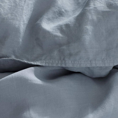 Legends Hotel Dusty Blue Washed Linen King Pillowcases (Set of 2)